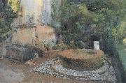 Joaquin Sorolla Fountain Garden painting